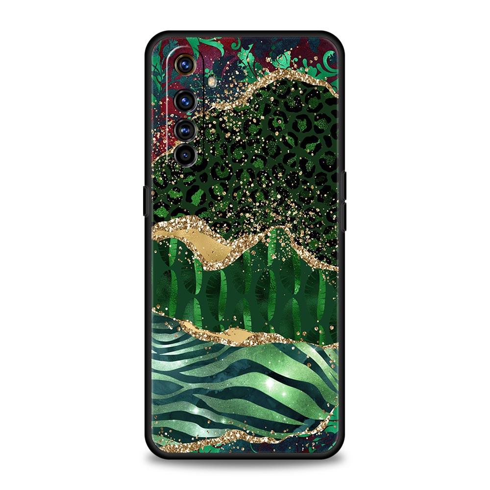 Navy Blue Glitter Agate Marble For Realme GT Neo 2 3 Phone Case Realme 9 8 5G 7 6 GT2 Pro Plus 9i 8i C21Y C3 C11 C25 C35 Cover