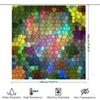 Multi-Color Mosaic Shower Curtain For Bathroom Decor Waterproof Fabric Modern Bathing Room Decoration Ideas Available In Various