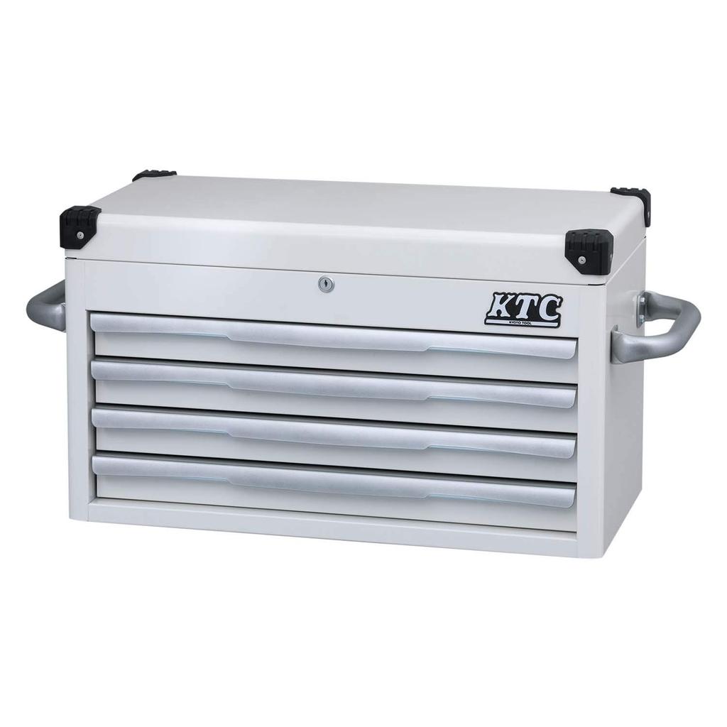 Kyoto Machinery Tools Tool Chest 4 Tiers 4 Drawers White (KTC) EKR-1004WH