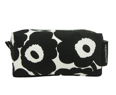 Marimekko TIISE Mini Unikko Pouch, White and Black, 071294 190 MA-591 [Parallel Import]