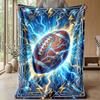 Electric Football Artwork 1 Theme blanket Lightweight Warm Flannel Blanket Decorative Throw Blanket for Home Decoration
