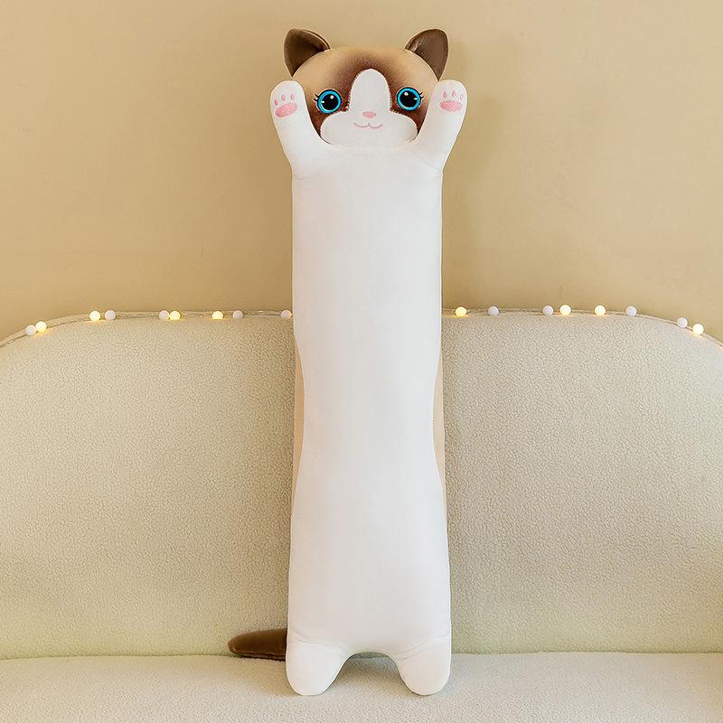 Cat Island Long Cat Pillow Doll Plush Toy Girl Sleeping Cushion Pillow Gift