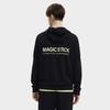 Fila X MAGIC STICK 2023 Autumn New Knit Hoodie Pure Cotton Sweatshirt Men Tops Black F11M339207F-BK