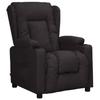 VidaXL Recliner Armchair Black Faux Leather, 25kg