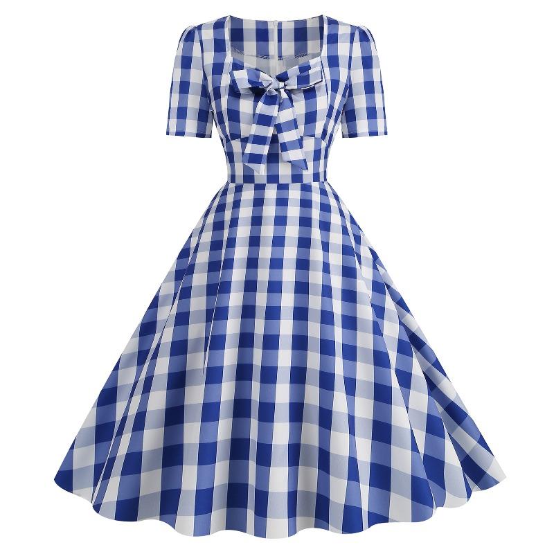 QICED Fashion Summer Spring Short Sleeve Casual Dresses