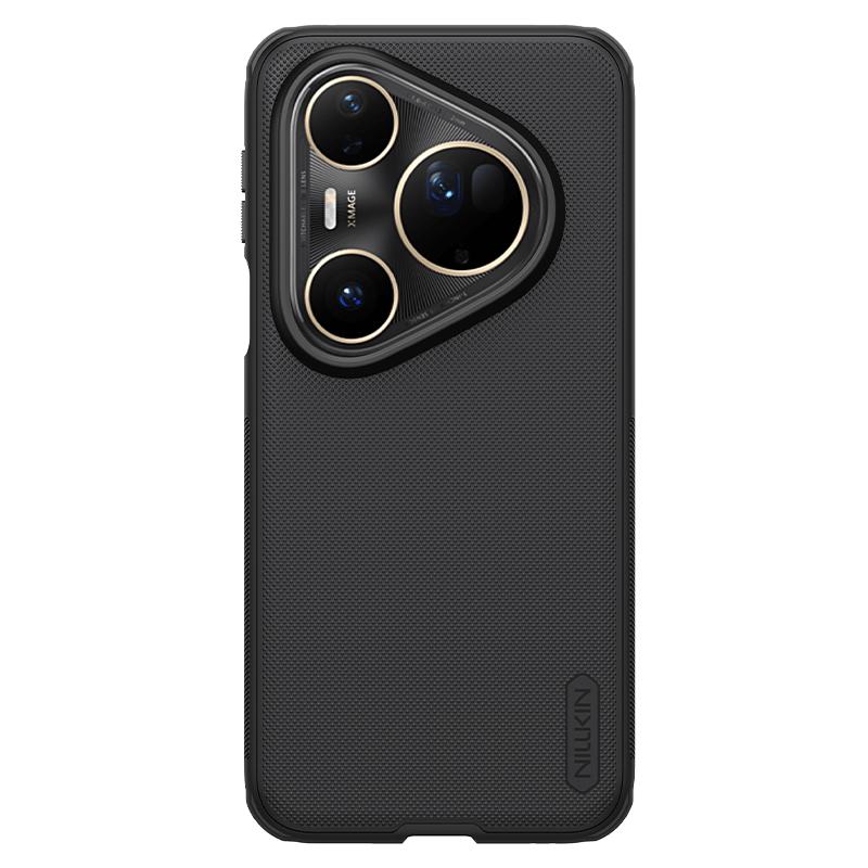 Magnetic Case for Huawei Pura80 Ultra, Matte Anti-Slip Full Protection Shockproof Anti-Fingerprint Slim with Raised Camera Lens, Hard Shield Pro Black