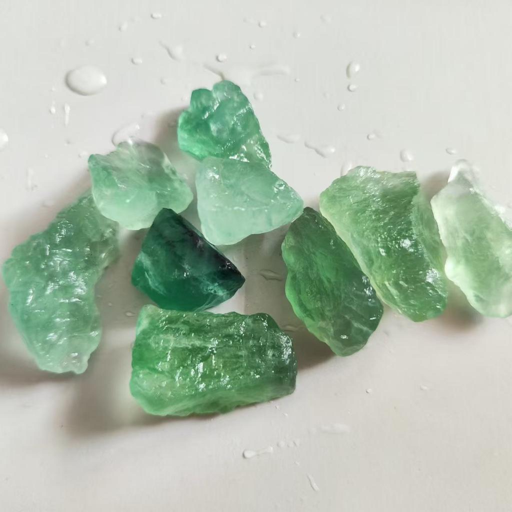 Natural Green Fluorite Home Decoration Stone Healing Collectible Mineral Specimen Quartz Stones Fluorite Crystals Stone