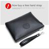 Large Capacity Men's Handy Bag Pu Leather Toiletry Bag Practical Male Clutch Bag  Outdoor