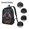 3Pcs Mazingers Theme School Bags Set for Boy Girl Pen Bags Backpack Sets with Lunch Box For School Students Daypack