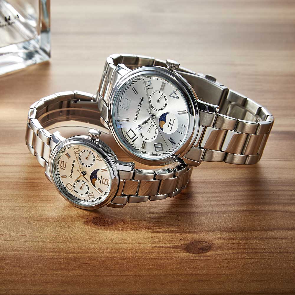Keuliseuchyanmodeu Women'S Moonphase Metal Watch Cm420Ws_L