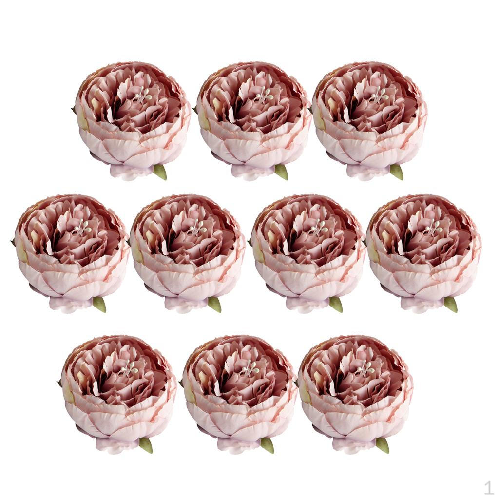10 штук 5 см шелковые пионы искусственные цветы для свадьбы pink