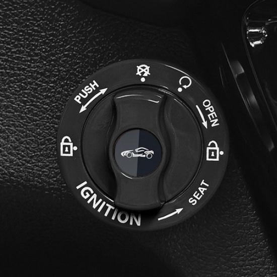 1Pc Metal Car Accessories Engine Start Stop Push Button Switch Cover Decoration