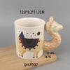Tasse Céramique Moyenne Température Alpaga Changement de Couleur Sensible à la Température 3D Sélectionnée Rigoureusement, Mug Céramique Café Design Créatif