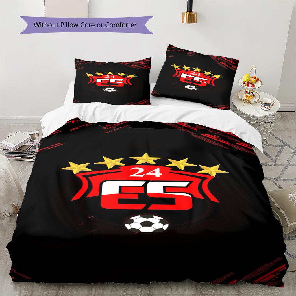 24 Erzincanspor Pattern Bedding Set Quilt Cover Pillowcase Home Decor Gift (1 * duvet cover + 2 * pillowcase, without core)