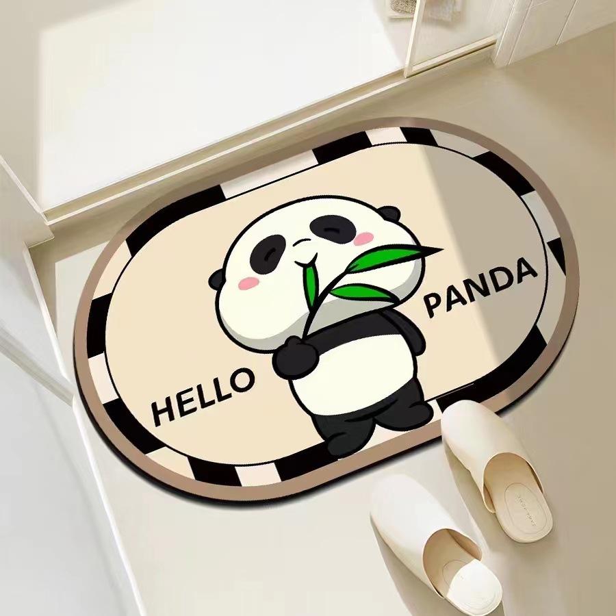 Cross-border Marble Diatom Mud Floor Mat Bathroom Absorbent Mat Entrance Door Mat Toilet Non-slip Quick-drying Foot Mat