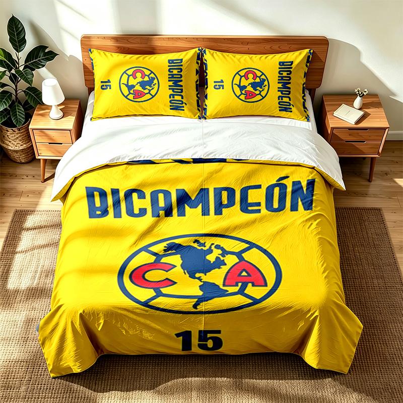 Club America (5) 3pc set suitable for master bedrooms soft and comfortable an ideal gift for family and friends Includes one duvet cover and two pillo