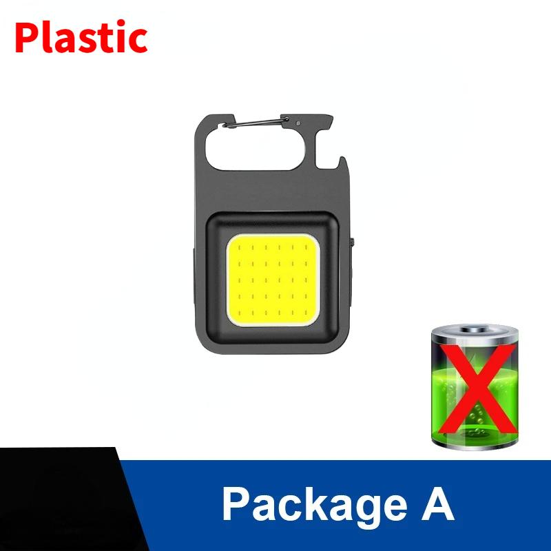 

Super Bright Mini COB Keychain Flashlight Charging Lamp Camping Lights with Magnet 3 Lighting Modes for Camping Home ABS