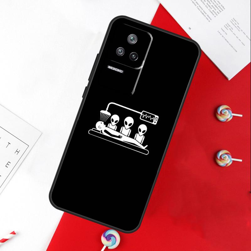 Aesthetic Alien Cover For Xiaomi 14 Ultra 15 13 11T 12T 13T 14T Pro POCO X7 Pro X3 X5 X6 M6 F5 F6 Pro Case