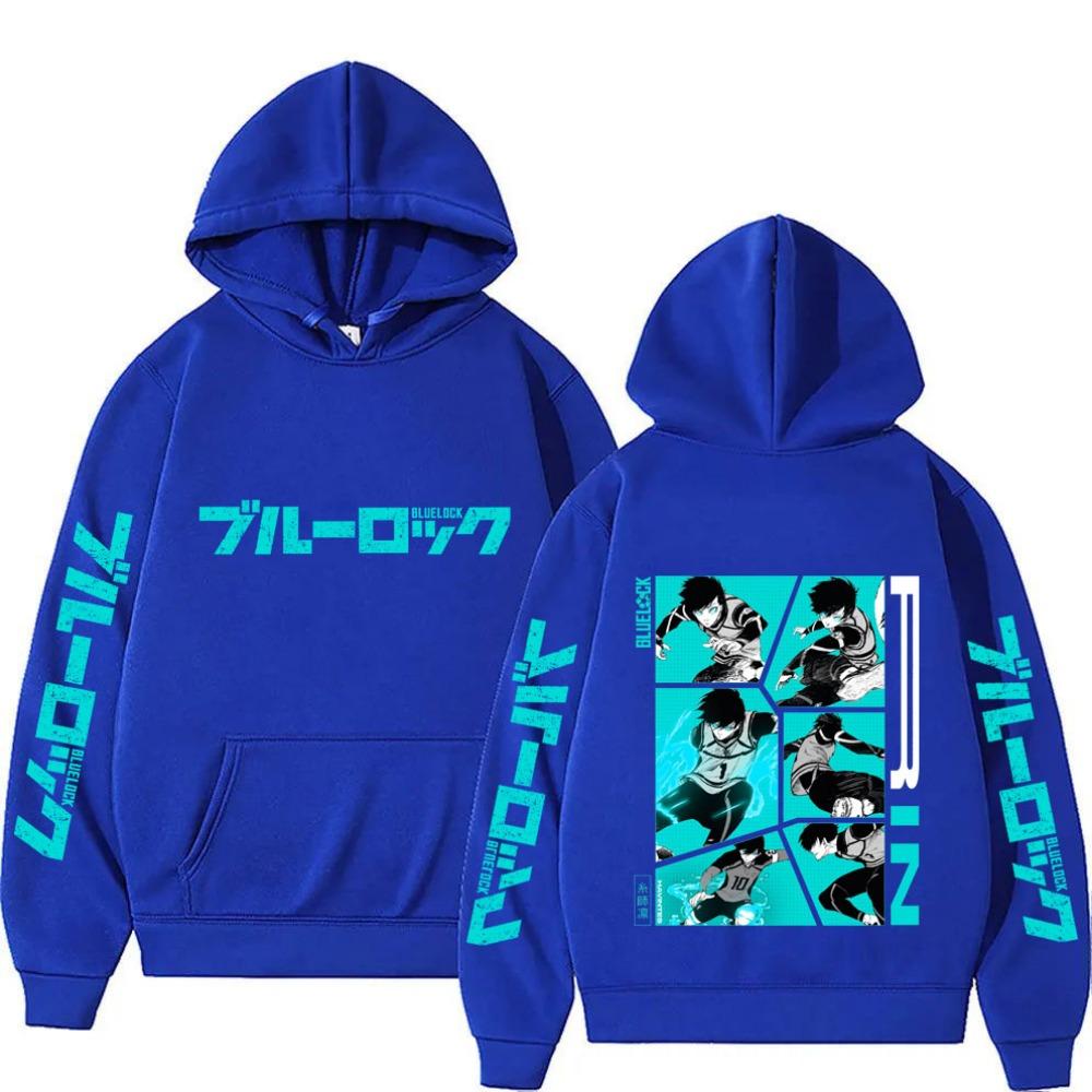 Blue Lock Itoshi Rin Men Hoodie New Fashion Women Sweatshirt Cartoon Japan Style Anime Spring Autumn Couple Pullover Tops