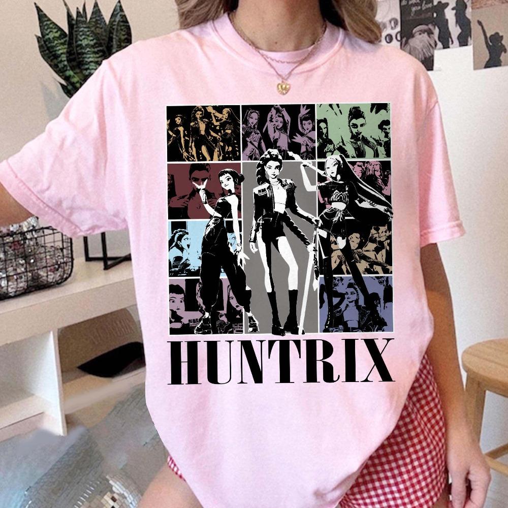 

Kpop Demon Hunters Shirt Huntrix Girl T-shirt Kpop Idol Group Shirt Mira Rumi Joey Shirt Demon Hunter Merch Gift Fan Shirt 3XL