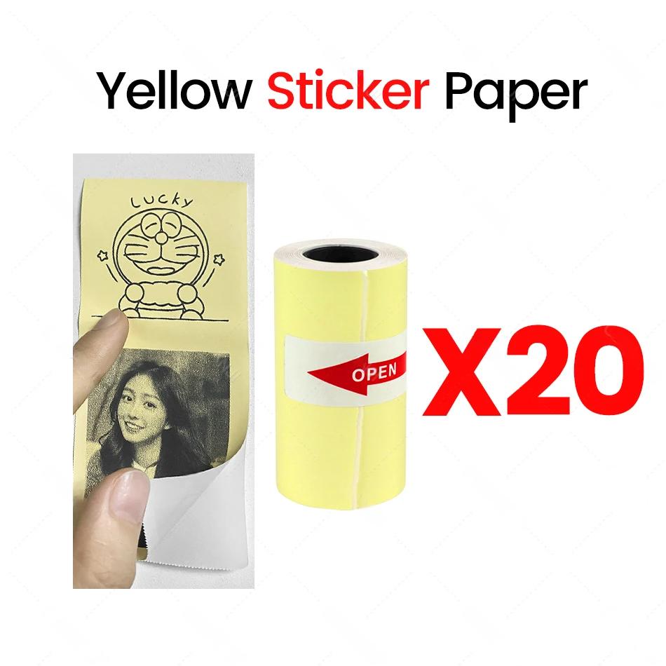 20 Rolls of Thermal Adhesive Paper, 57*30mm, Paper for Mini Thermal Printer