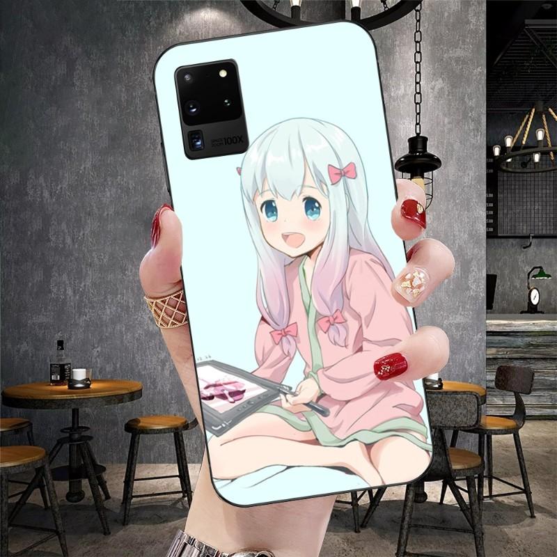 Eromanga Sensei Manga Anime Phone Case For Samsung Galaxy S6 S7 S8 S9 S10 S21 S22 Plus Ultra Soft Black Phone Cover