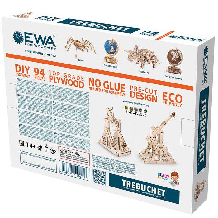 Eco-Wood-Art Kit de maquette 94 pcs Bois Trébuchet
