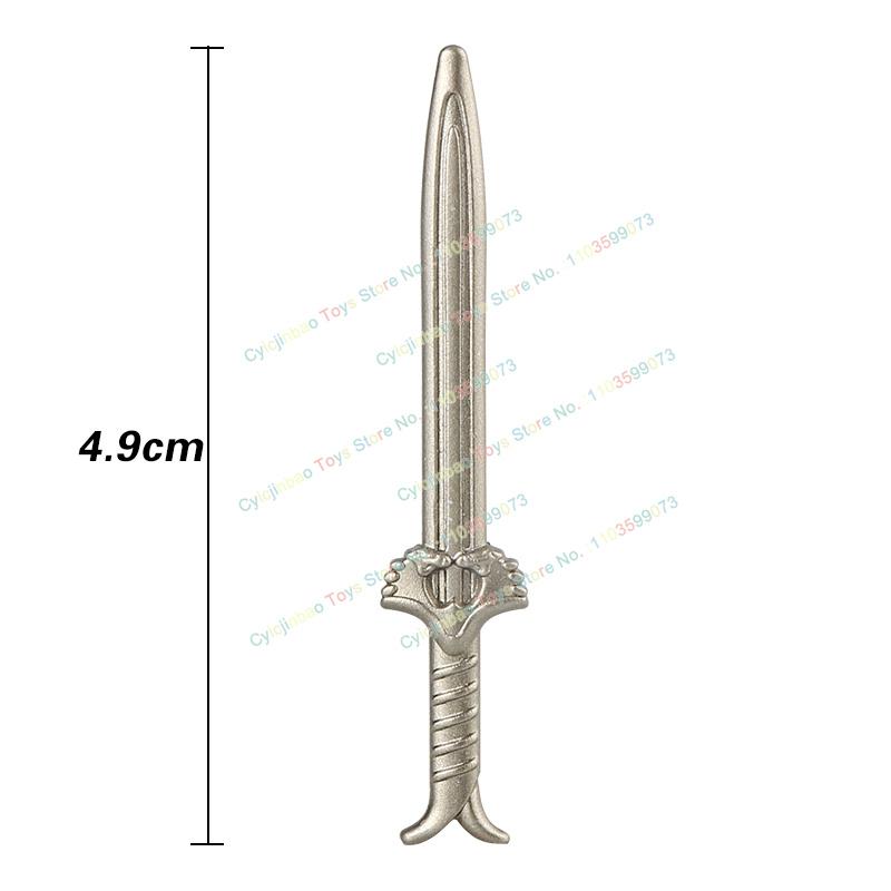 Medieval Military Cavalry Figures Building Blocks Accessories Sword Shield Knight Weapons Toys for Kids PJT049