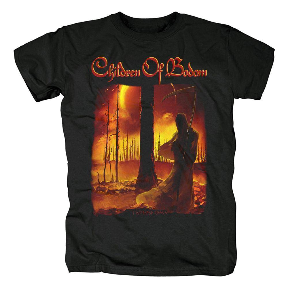 Heavy Metal Rock Unisex TShirt Kurzarm Shirt Kinder von Bodom Rock T-Shirts Casual Harajuku Streetwear Hiphop T-Shirts Unisex T-Shirt