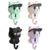 Cartoon Pet Key Holder With Adhesive Back for Keys And Tiny Items Easy Installation Storage Rack Keychain Holder