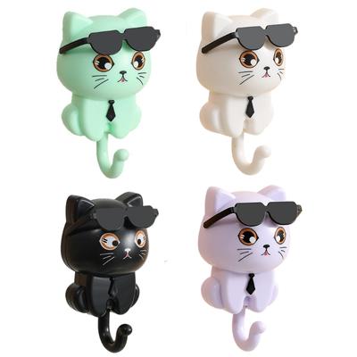 Cartoon Pet Key Holder With Adhesive Back for Keys And Tiny Items Easy Installation Storage Rack Keychain Holder