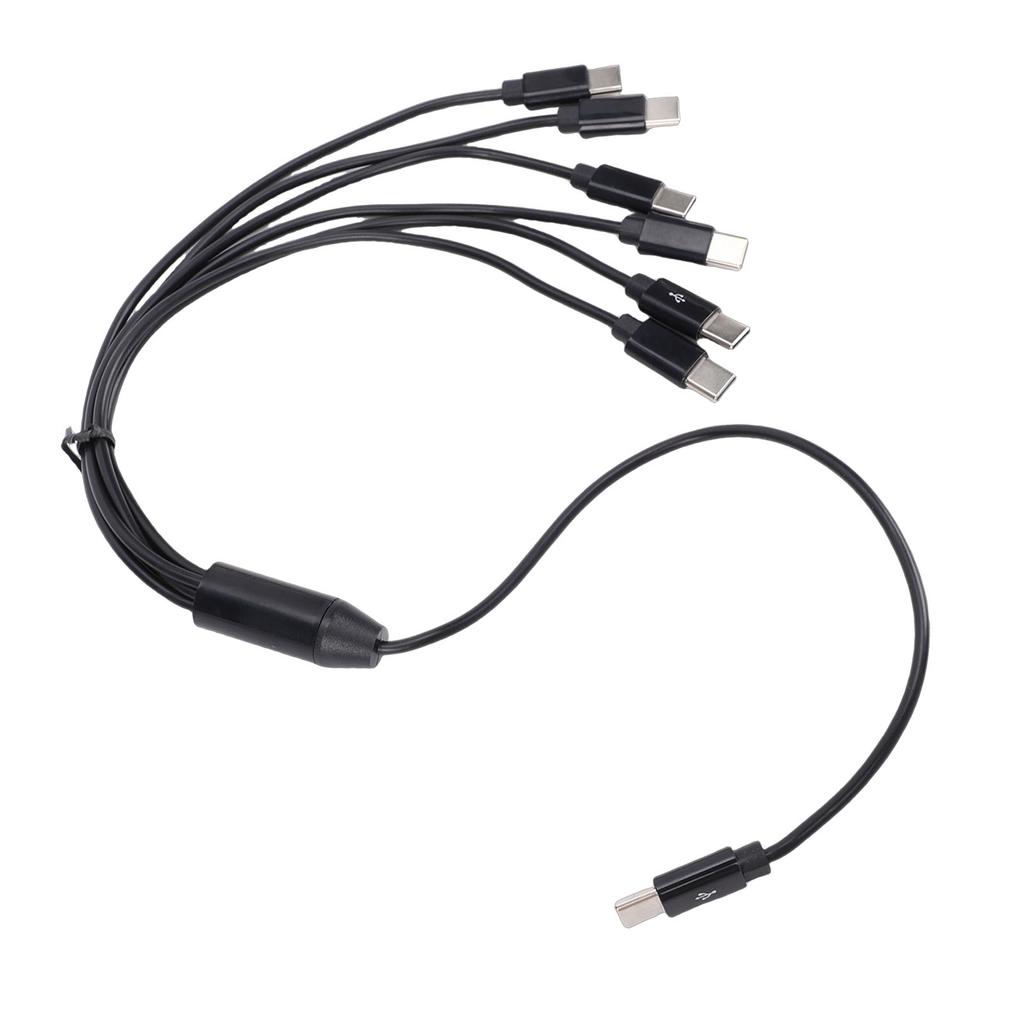 6 in 1 USB Type C Splitter Cable Fit for IPad Air 4 5 Mini 6 Tablet USB C Multi Charging Cable 1.6ft PVC Fast Charging