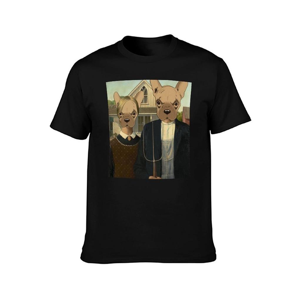 The American Frenchies T-Shirt Printed T Shirts for Man Mens Graphic T Shirts T-Shirt