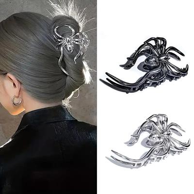 Nietoperze Pająki Szkielet Ręce Metalowe Włosy Krab Halloween Spinka do włosów Spinki do włosów Akcesoria do włosów na imprezę Nakrycia głowy dla kobiet