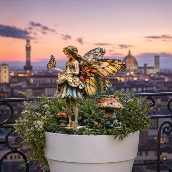 Decorazioni Giardino delle Fate da Esterno, Pali Decorativi a Forma di Fungo in Acrilico per Giardino, Cartello Giardino Spiritello del Bosco Fantasioso, Inserimenti per Vasi da Fiori Resistenti alle Intemperie per