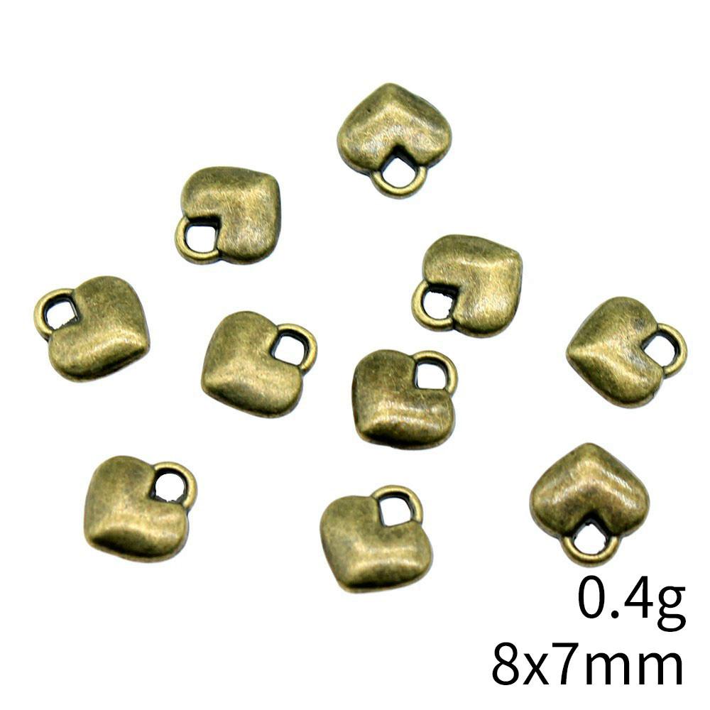 

Шармы для школы оптом Персиковое сердце Шармы любви Подвеска Женская одежда Подвеска A50-20pcs-8x7mm