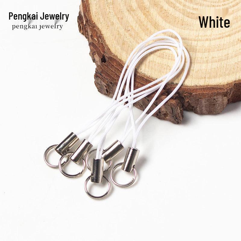 100 Colorful Double Loop Mobile Phone Lanyards - Doll Polyester Pendant Ropes for DIY Jewelry and Handmade Projects