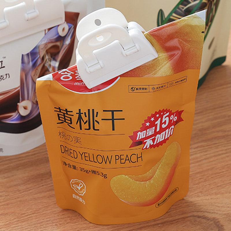 

2PCS Food Bag Sealing Clips for Bread Bag,Cereal Bag,Office Document,Snack,Potato Chip Bag (Size: S) Type A