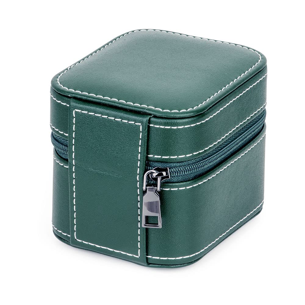 Whatna Thick PU Leather Handmade Single Watch Case, Watch Storage, Portable Watch Case, SquareCylindrical Watch Storage Box, Collection Case, Storage