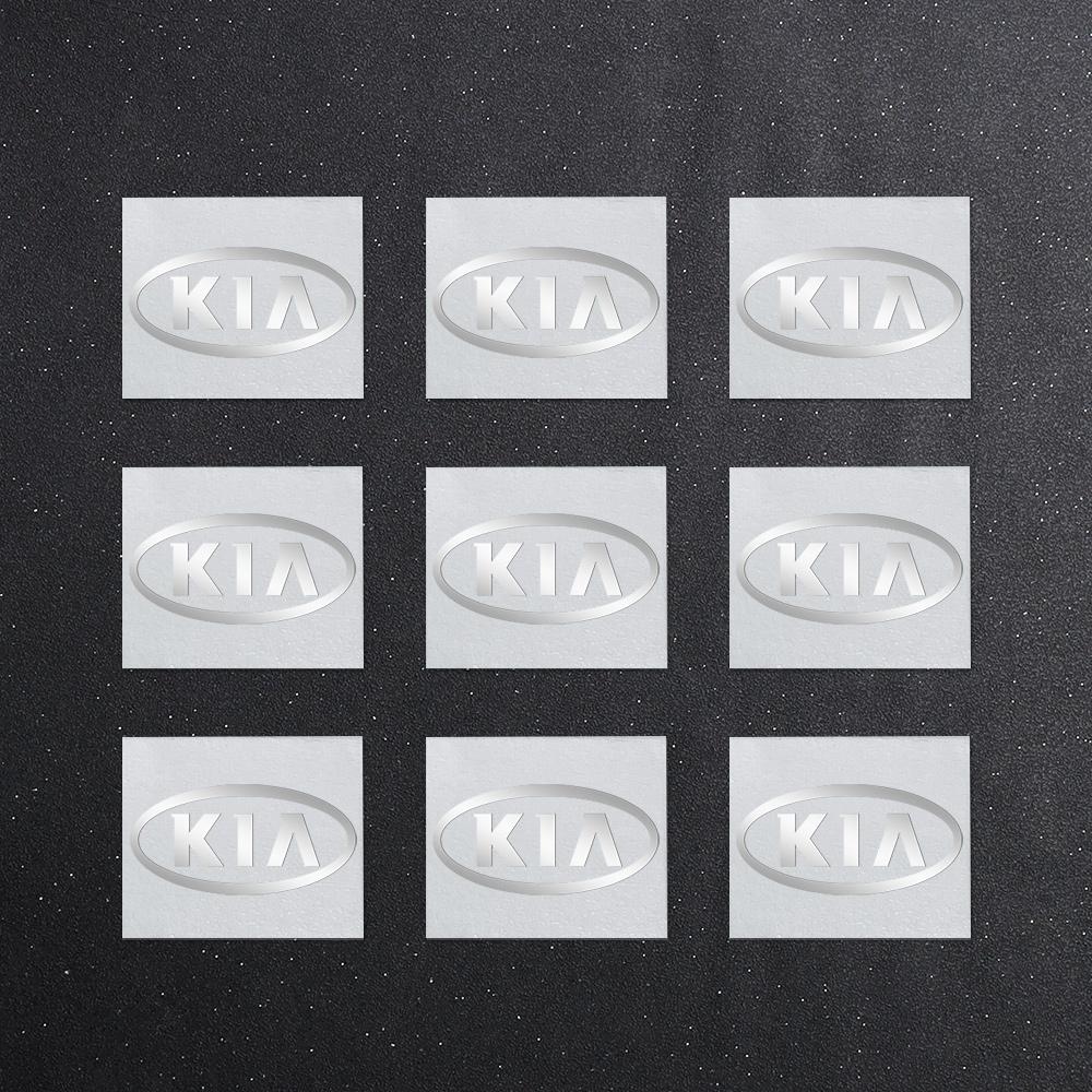 2026 Gorąca Naklejka Samochodowa Akcesoria Samochodowe Niklowe Metalowe Logo Naklejka Dekoracyjna Wewnętrzna Do KIA Sportage Ceed Sorento Cerato Optima Pic