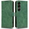 For Sony Xperia 1 VII Leather Case Skin Feel Anti Drop Wallet Flip Phone Cover