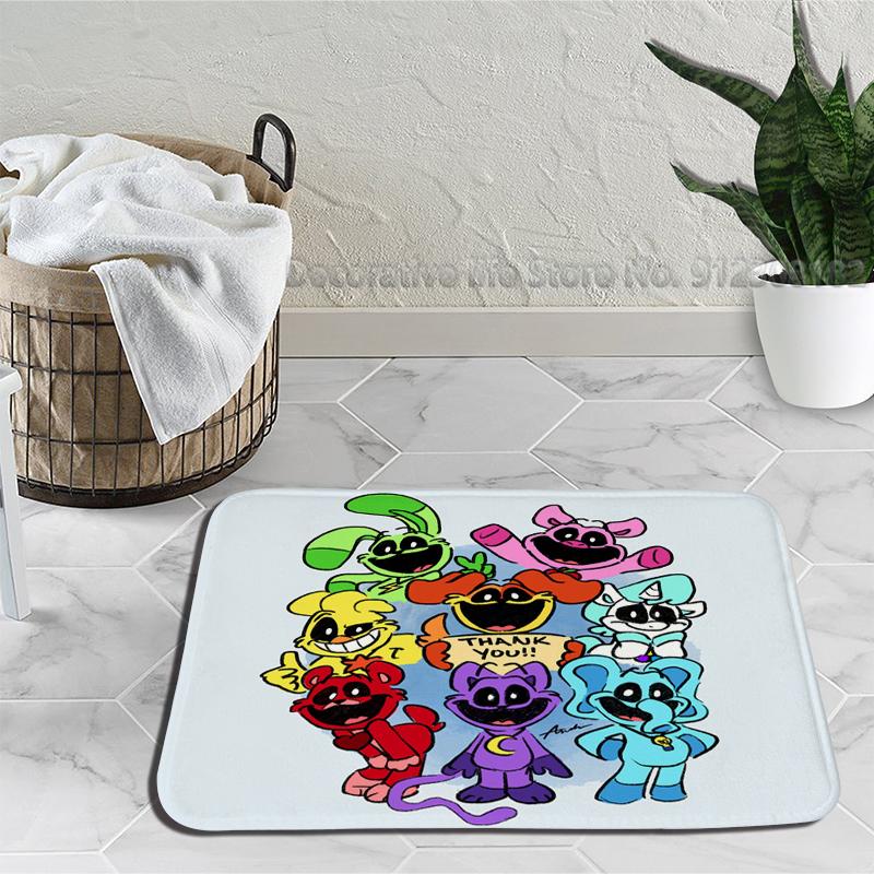 Gülümseyen Yaratık Zemin Banyo Paspas Catnap Dogday Kaymaz Halı Plaj Paspas Yatak Odası Mutfak Mat Hoş Geldiniz Ev Halı