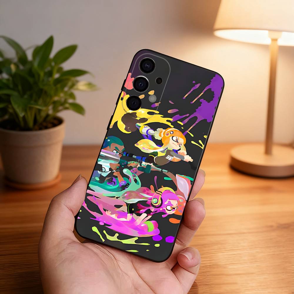 Game Splatoon Phone Case For Samsung S25,S24,S21,S22,S23,S30,Ultra,S20,Plus,Fe,Lite,5G Black Cover