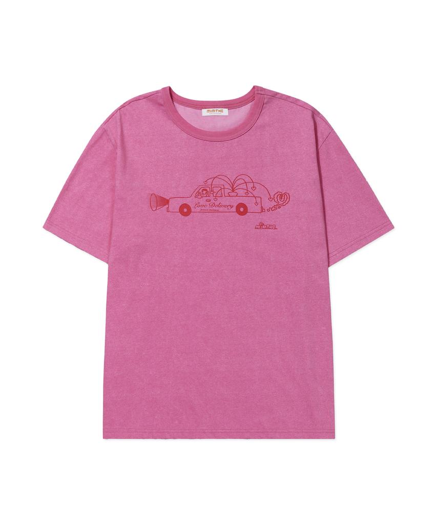 Mimdeowodeulobeu Burureu X Mimthe Love Delivery T-Shirt_White