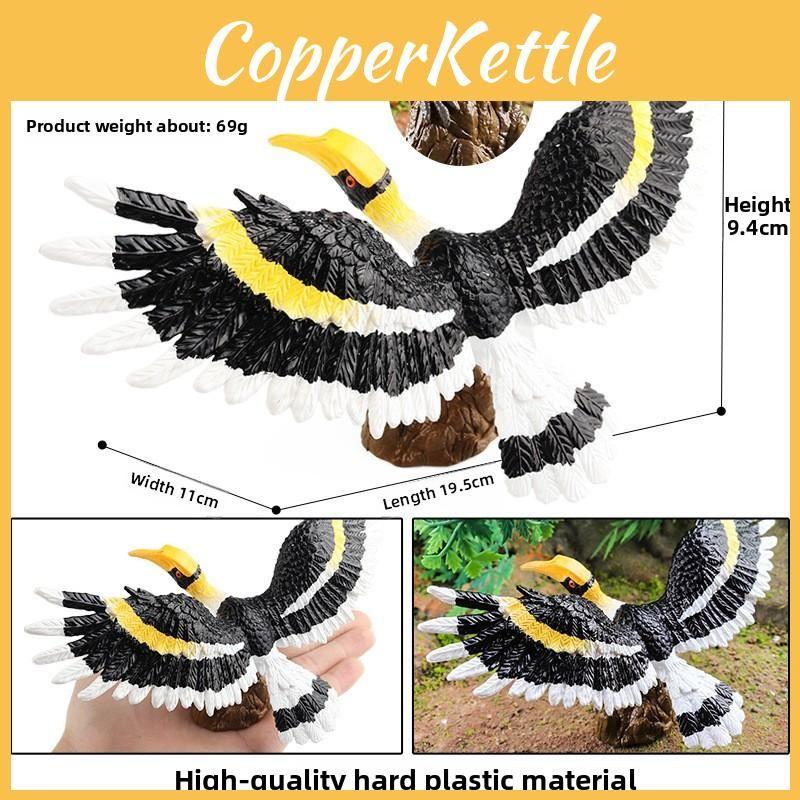 Animal Model Wildlife Solid Plastic Parrot And Hornbill Figures For Gift Kids
