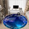 1pc Tree Gondor Symbol Round Rug Flannel Fun Playful Design Living Room Bedroom Floor Mat Home Decoration Kids Room Carpet Y82818