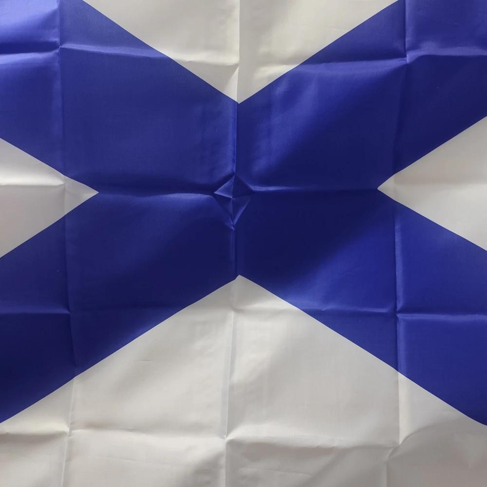 Russian Army Navy Marine Corps Polyester Flag 90x150cm Saint Michael Saltire Andreevsky Military Banner Durable Resistant
