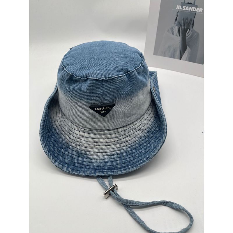 

Джинсовая шляпа-панама в японском стиле, женская, для улицы, с защитой от УФ-лучей, для кемпинга, альпийская кепка, для путешествий, для любителей, дикая шляпа для рыбалки, мужская C3701 light blue M(56-58cm)