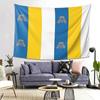 Spain Flag Oceano Canary Islands Tapestry Wall Hanging Aesthetic Home Decor Tapestries for Living Room Bedroom