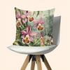 Vintage Orchid Botanical Throw Pillow Cover Tropical Jungle Floral Decorative Pillow Case For Home